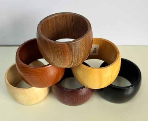 Artisan wooden napkin - artisan, rings