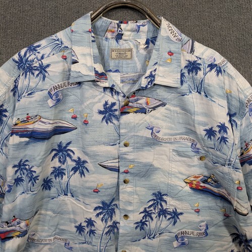 Vtg weekender camp shirt mens - camp,