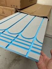 Overlay Water Underfloor Heating Grooved Cement Coated XPS for 16mm Pipe