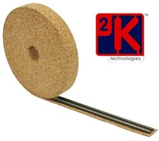 2KCork N Gauge Cork Track Bed Underlay Roll 10m Long x 25mm Wide x 2mm Thick T48