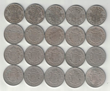 British Date Run Collection of 20 Half Crown Coins 1947-1967