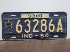 1960 Indiana TRIALER License
