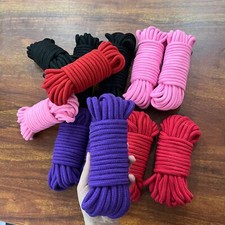 3pcs 10m Rope Soft Cotton Restraint Japanese Shibari Bondage BDSM Fetish 4 Color