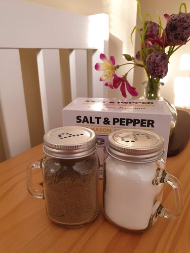 Mason jar salt - &, pepper
