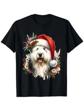 Christmas Old English Sheepdog