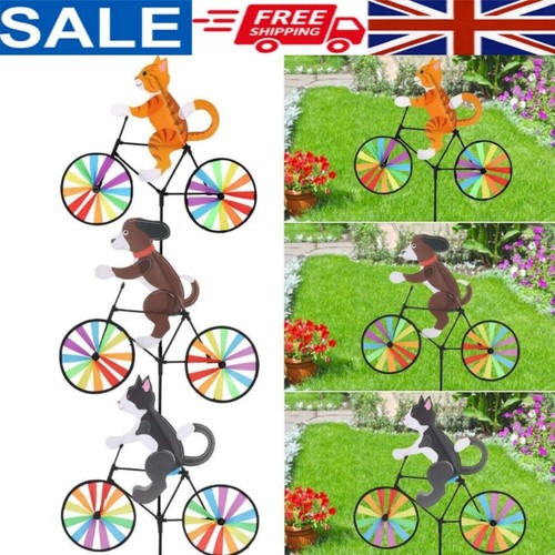 Garden wind spinners - garden, dog