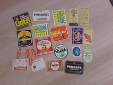 Job lot of 16 vintage soft drink bottle labels - R Whites/Schweppes/Top Deck