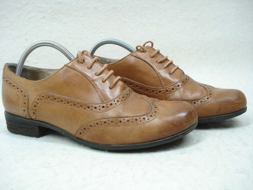 Clarks tan leather wingtip - clarks,