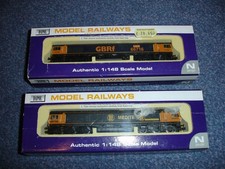 N Gauge Dapol Class 66 x 2: ND-044 66716 GB Railfreight & ND-041 66709 Medite