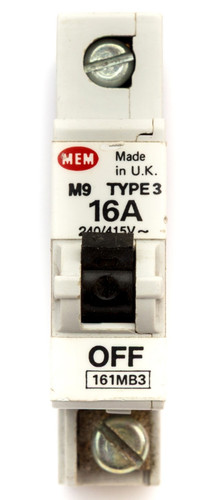 Mem mcb type amp - mcb, 16a