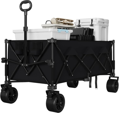 Folding garden wagon cart - wagon, 350l