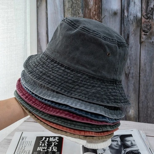 Cotton adults bucket hat - adults,