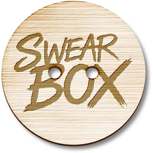 Swear box wooden sewing - box',