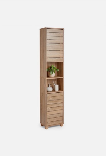 Bathroom floor storage cabinet - floor,