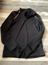 new mens crivit small black running cycling sports top long sleeved t-shirt