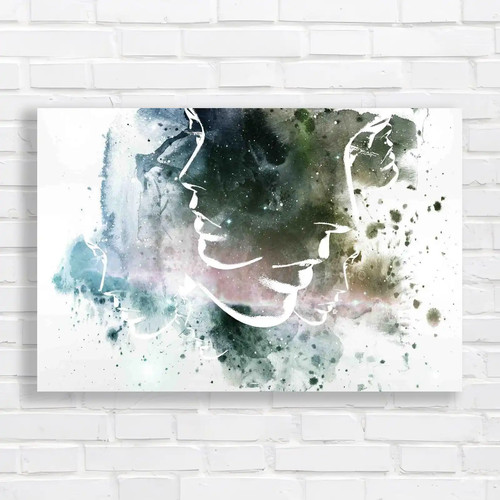 Faces paint splat - canvas, print