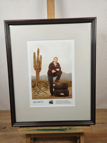 Nigel mansell signed photo - signed,