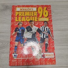 Merlin Premier League 1996 Sticker Album Book 96 100% Complete Mint With Binder