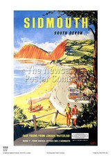 SIDMOUTH DEVON POSTER VINTAGE