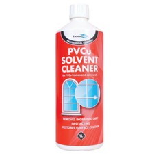 SOLVENT CLEANER PVC UPVC PVCu WINDOWS DOORS & CONSERVATORY FASCIAS CLEANING 1ltr
