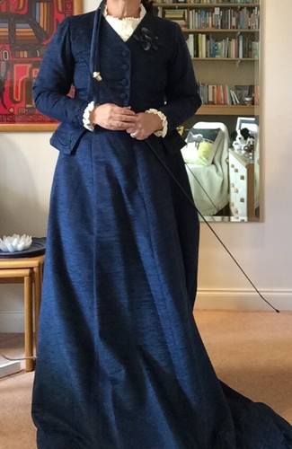 Side saddle costume navy - saddle,
