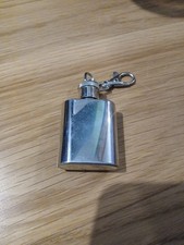 Stainless Steel 1 Oz Mini Hip Flask With Clip