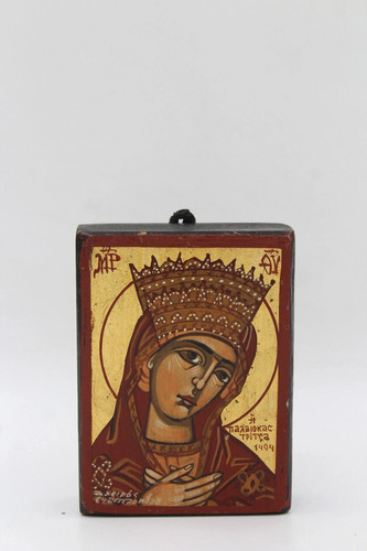 2009 virgin mary handpainted - 2009,
