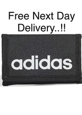 adidas Linear Wallet-(New 2025 Style)-RFID Protection-Sports Trifold Wallet-NEW