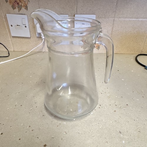 Clear glass jug - clear,