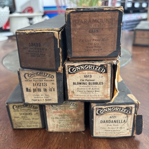 Player piano song rolls lot - player,