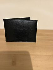 Black Faux Leather Wallet New Approx 10 Card Slots And ID / Photo Space