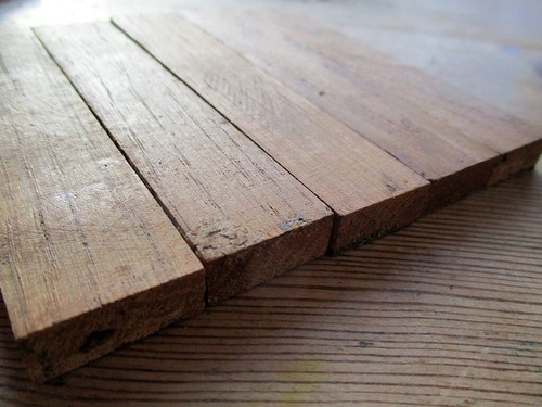 Reclaimed parquet oak fingers - reclaimed,