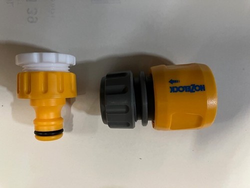 Hozelock end connector and tap - and,