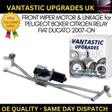 FITS PEUGEOT BOXER CITROEN RELAY FIAT DUCATO FRONT WIPER MOTOR & LINKAGE 2007-ON