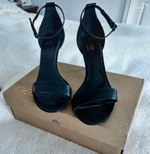 Next Strappy Black Wide Fit