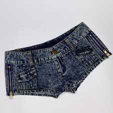 Ladies Micro Denim Shorts Low