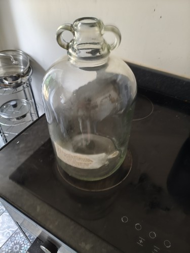 Demijohn bottle clear glass - clear, glass,