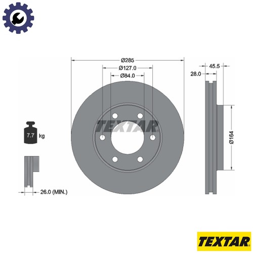 Brake disc 92113000 for - 2x,