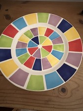 WHITTARD OF CHELSEA SQUARE MOSAIC 10 3/4" DINNER PLATE IN GOOD CONDITION