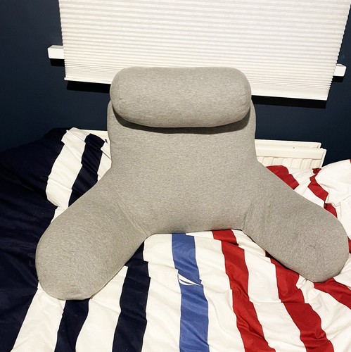Large reading pillow with - reading, arms