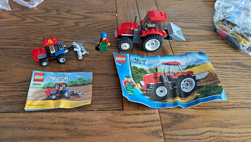 Lego city farm tractors - city,