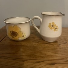 Denby Milk Jug and Sugar Bowl Set