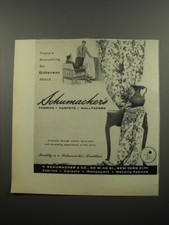1955 Schumacher's Fabric, Carpets and Wallpapers Advertisement