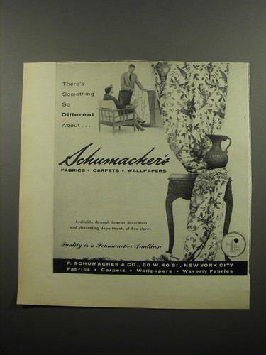 1955 schumacher fabric - schumacher's,