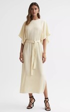 REISS LOUISE CAPE-SLEEVE MIDI
