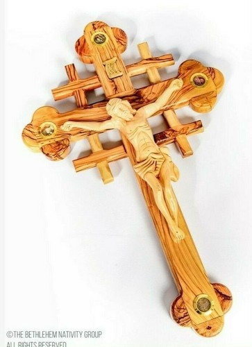 Hand carved jerusalem cross - jerusalem,