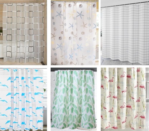 Printed shower curtain - curtain, panel