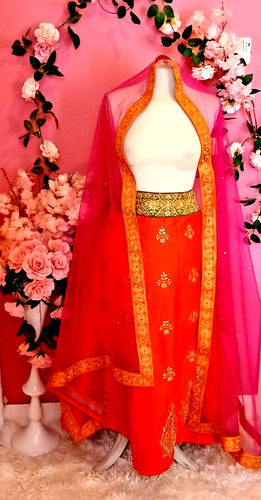 Indian gold orange - indian, green