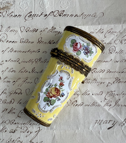 18th century enamel etui - 18th,