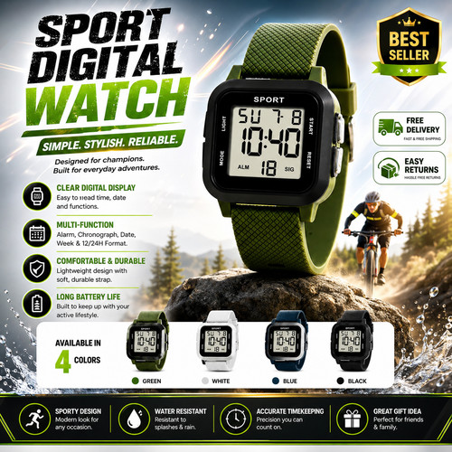 Skmei mens led watch - mens,